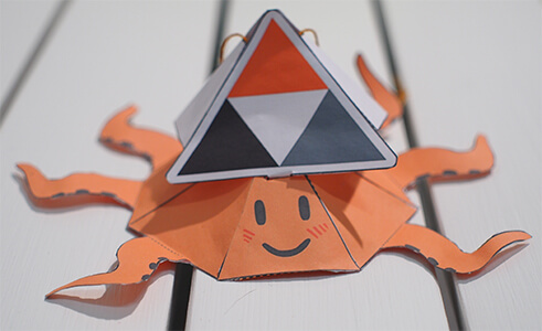 photo of PeerTube paper toy cutout