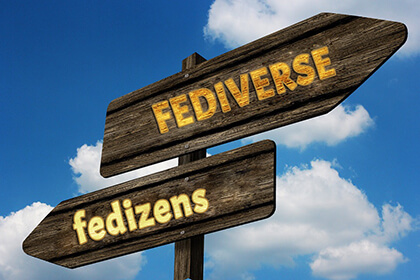 sign welcoming to Fediverse